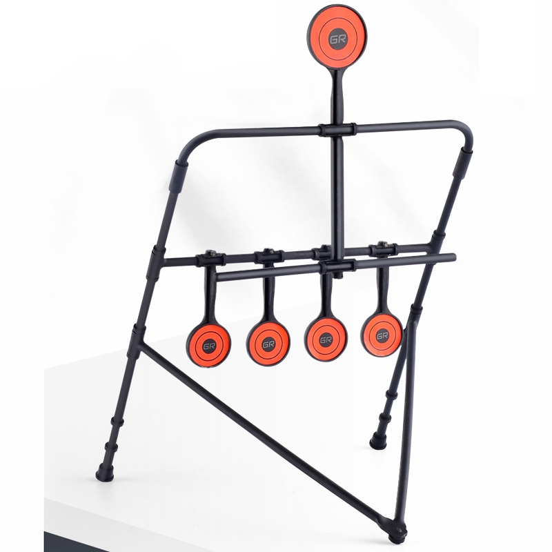 Objetivo de tiro Airsoft de reinicio automático de plástico para práctica en el hogar en interiores, pistola BB, salpicaduras de objetivo para niños, juguete, Spinner de pistola de aire
