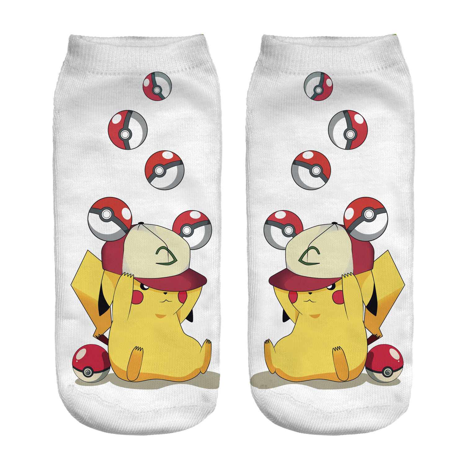 Nuevos calcetines de algodón Pokemon Pikachu Pokemon Squirtle Charmander Bulbasaur Anime Cosplay hombres mujeres tobillo calcetines de algodón regalo de Navidad