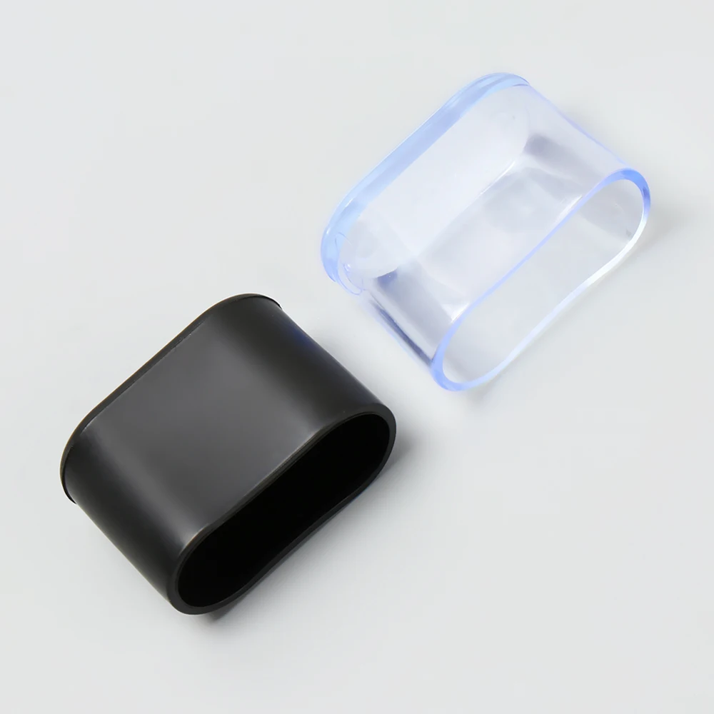 4Pcs ลื่นรูปไข่เก้าอี้ขา Protector ซิลิโคนตารางเฟอร์นิเจอร์ถุงเท้าฝุ่น Leveling ฟุต Botto