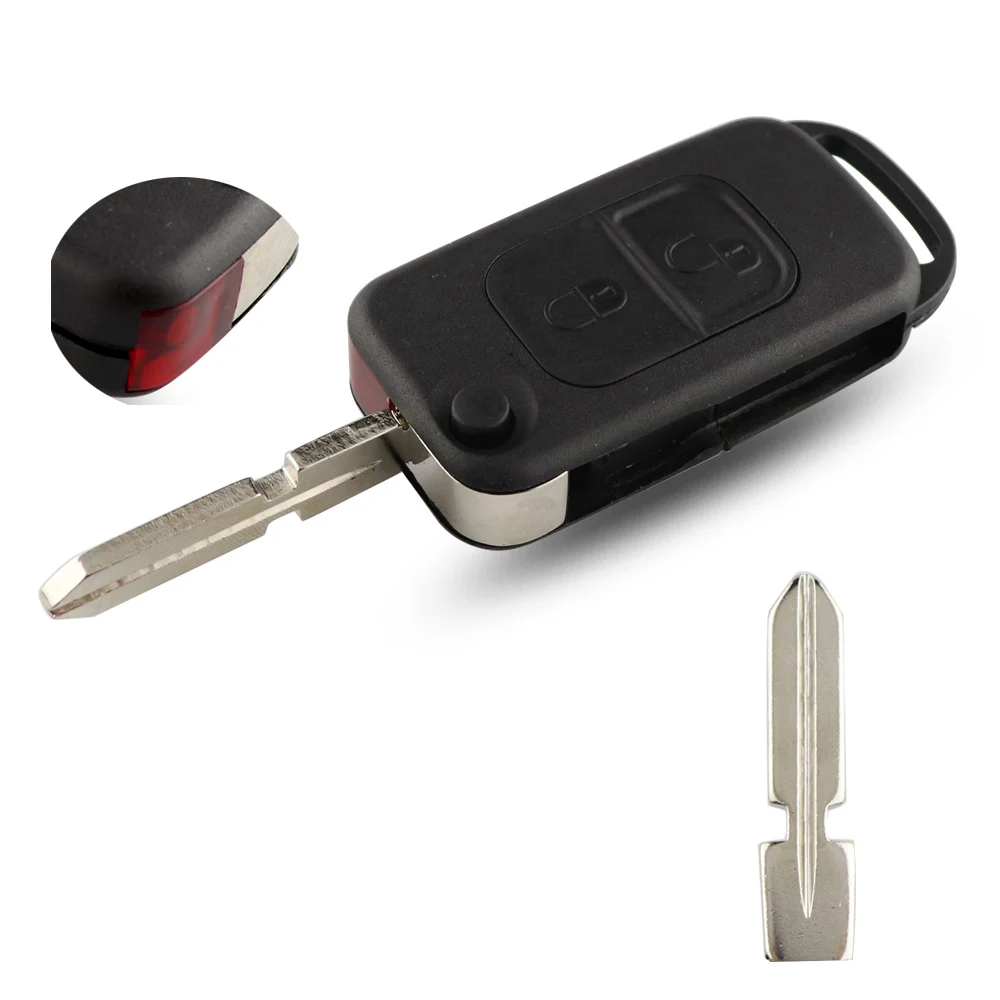 YIQIXIN 2-кнопочный для Mercedes Benz SLK E113 A C E S W168 W202 W203 W210 B200 A160 W124 Чехол-брелок с дистанционным управлением откидной крышкой