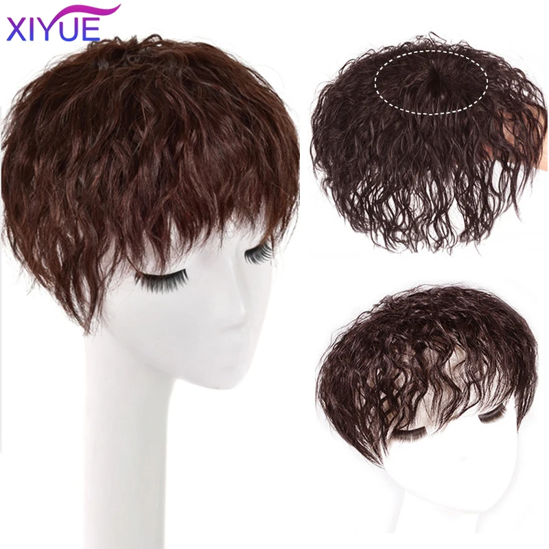 XIYUE Đen Tự Nhiên Nâu Quán Quân Với Nổ Kẹp Tóc Phần Mở Rộng Bộ Tóc Giả Chịu Nhiệt Sợi Dành Cho Nữ