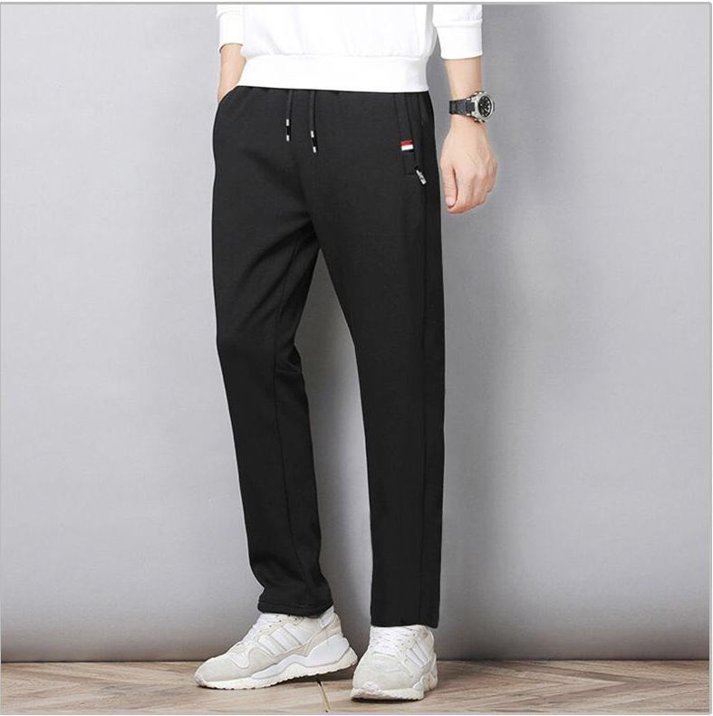 Calças de outono dos homens de fitness esportiva treino cintura elástica sweatpants calças de algodão solto ginásios jogger calças de pista dos homens m-8xl