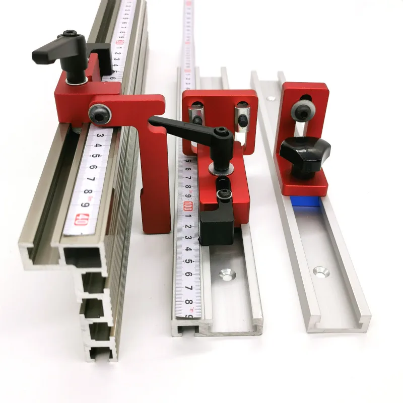 Obróbka drewna T Slot Stopper Miter Gauge Złącze ogrodzeniowe Aluminiowy blok ukośny Stół piły Wsporniki przesuwne Ogranicznik жолона
