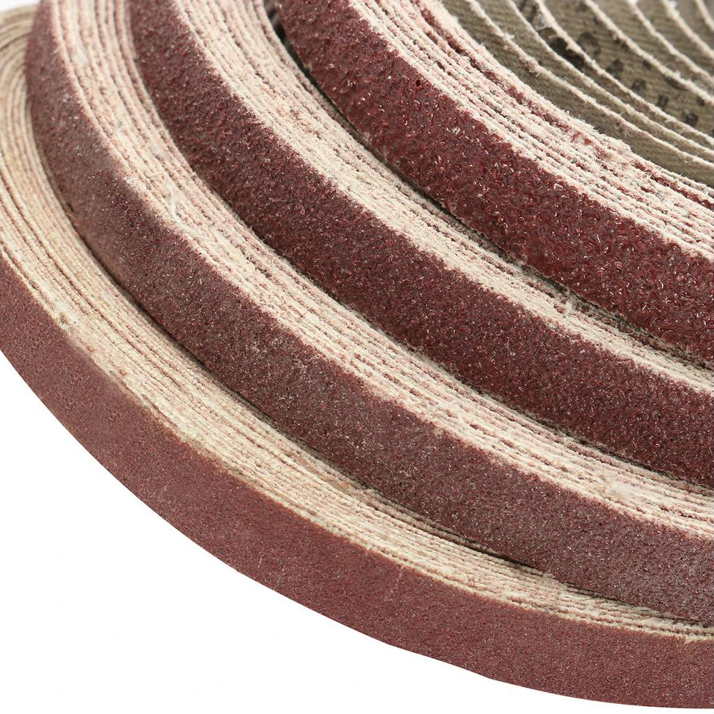 WENXING 50 Chiếc 330*10 Chà Nhám Thắt Lưng 40-400Grits Giấy Nhám Nhám Ban Nhạc Dây Nhám Mài Mòn Dụng Cụ Gỗ Kim Loại Mềm đánh Bóng