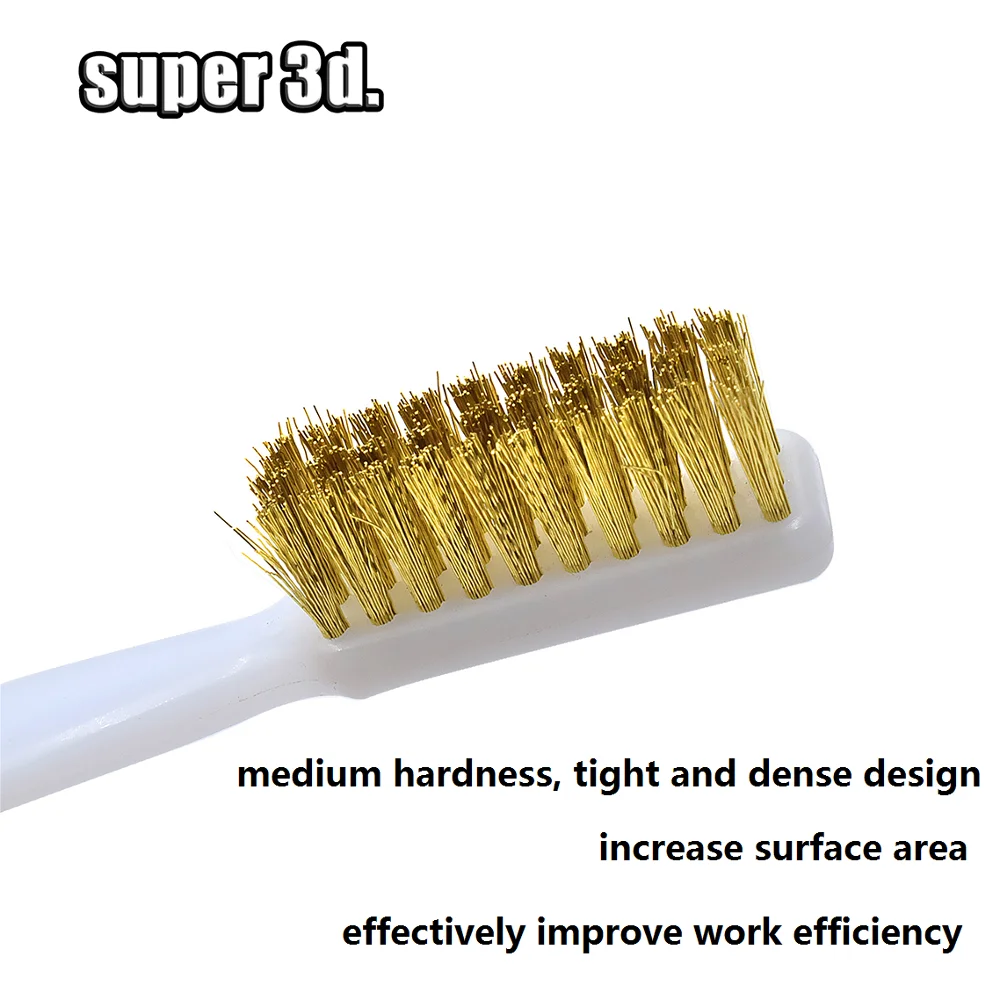 1 ชิ้น 3D เครื่องพิมพ์เครื่องมือทองแดงลวดแปรงสีฟันหัวฉีดแปรงสําหรับทําความสะอาดหัวฉีดเครื่องทําความร้อน Hotend เตียงร้อนทําความสะอาด Derusting