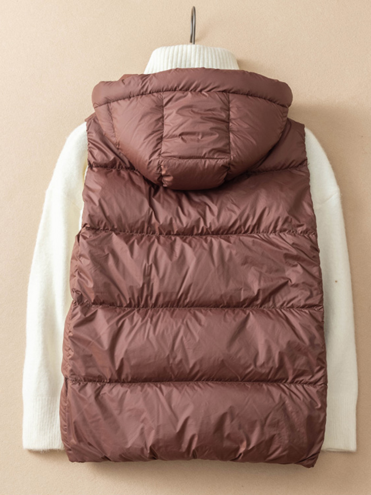 SEDUTMO Winter Ente Unten Jacke Frauen Kurze Warme Dicke Mit Kapuze Weste Weibliche Dünne Stepp Ärmel Für Frühling ED1820