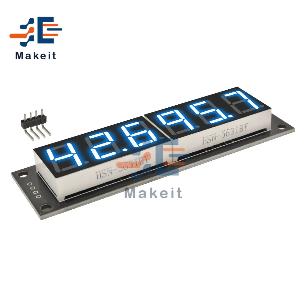 0.56 Inch 0.56 "TM1637 4 Chữ Số 6 Bit 7 Phân Đoạn Kỹ Thuật Số Ống Module Đồng Hồ Đôi Chấm Bi Màn Hình Hiển Thị LED màn Hình Ban Cho Arduino