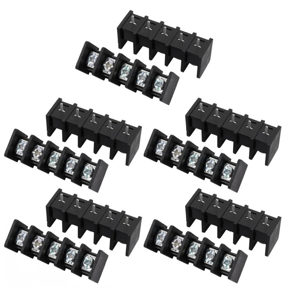 50 Stück Pitch 10 mm KF55C KF1000 Barriere-Schraube PCB-Klemmenblock gerade 2/3/4/5/6/7/8/9/10Pin-Anschlüsse