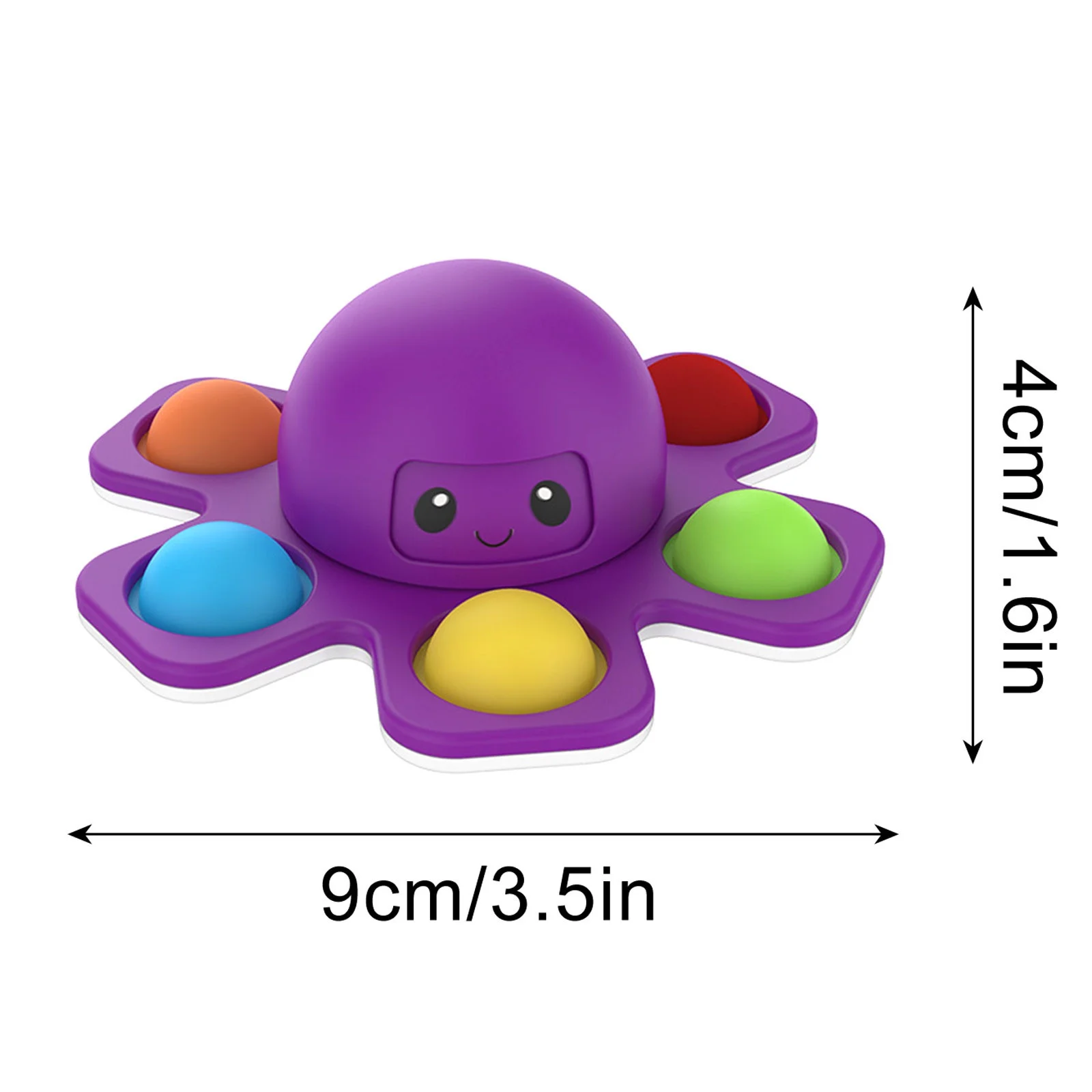 1PCS ใหม่ Anti Stress Push Bubble Fidget Spinner Face-เปลี่ยน Sensory ของเล่น Push popete Spiner ความเครียดบรรเทา Fidget ของเล่นสําหรับเด็ก