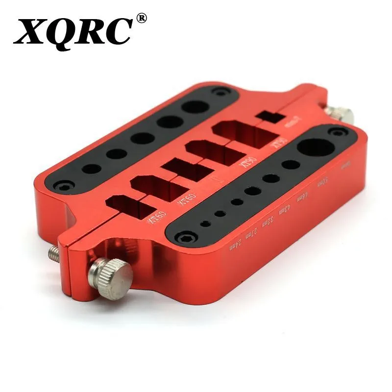 RC รถอะไหล่โลหะ mini สีแดงผู้ถือเครื่องมือบัดกรีรถยนต์รุ่น Drone Marine เครื่องมือเชื่อม T ปลั๊ก XT60 XT90