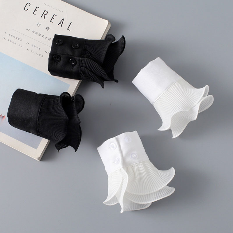 Aushöhlen Stickerei Floral Spitze Gefälschte Ärmeln Für Pullover Hochzeit Falsche Hülse Manschetten Prinzessin Handgelenk Wärmer Pullover Dekorative