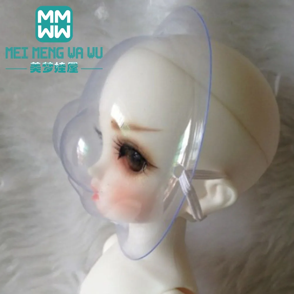 Cubierta protectora de peluca de silicona transparente para accesorios de muñeca 1/6 1/4 1/3 BJD DD SD MSD YOSD