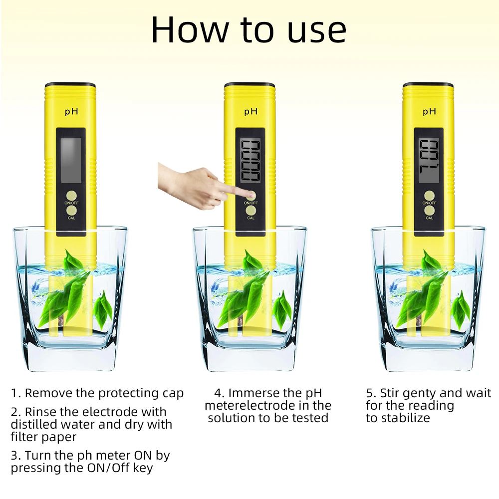 Medidor de PH y TDS Digital, probador de calidad del agua 0-14, medidor de PH 0-9990PPM, TDS y EC LCD, pureza del agua, filtro de acuario PPM