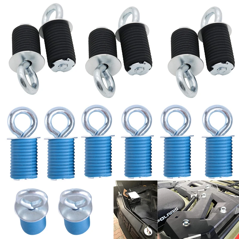 Do Polaris RZR 4szt/8szt/6szt/zestaw Kotwice do mocowania kotwic Niebieski 570 900 ZR S 900 800 1000 XP Sportsman 110 400 450