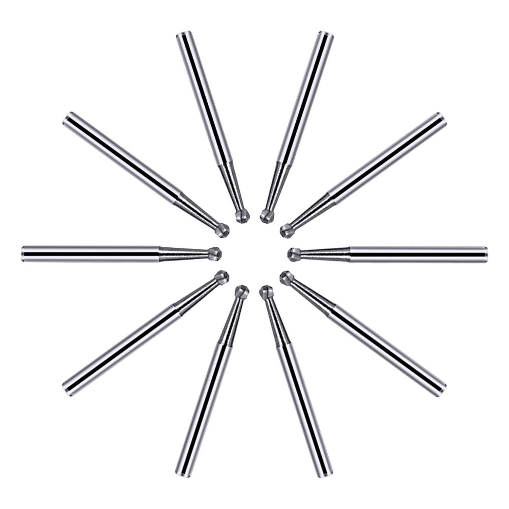 AZDENT ทันตกรรมทังสเตนคาร์ไบด์ Bur เจาะ FG 1/2/3/4/5 รอบ 1.6 มม.สําหรับ Handpiece ความเร็วสูงทันตกรรม Burs