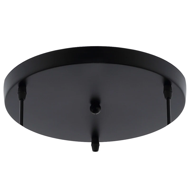 Piastra da soffitto Multi Dimensioni Fai da Te Piastra Nera/Bianca 2/3/4/5 Fori Lampadari Rotondo Rettangolare Accessori Dritti Base Della Lampada