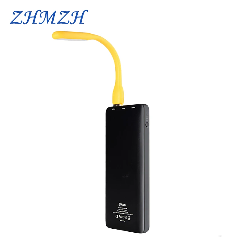 Mini lampada da lettura USB portatile con rotazione di 360 gradi 1.2W 6 luci notturne a LED lampada a risparmio energetico lanterna da campeggio