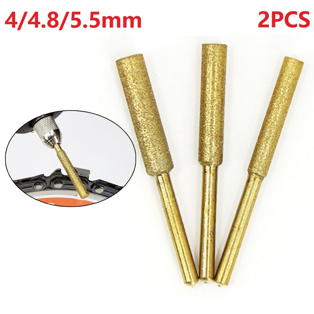 2 Máy Tính Kim Cương Cưa Máy Mài Burr 4/4. Năm 8/5.5Mm Cưa Xích Hình Trụ Burr Cưa Xích Khoan Mài Dao Mài Kéo Dụng Cụ