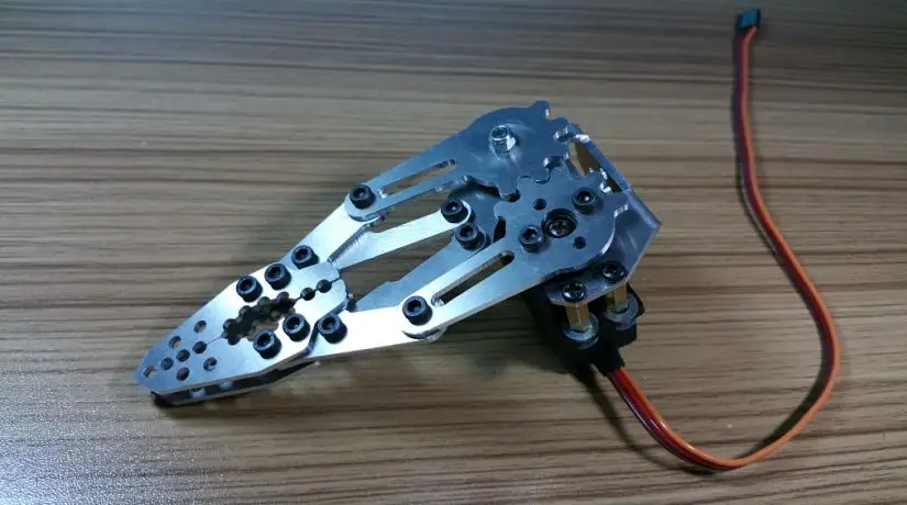 Silber Metall Roboter Arm Greifer Hand Klaue Klemme Roboter Kit mit mg996r Servo für Arduino DIY Projekt Stiel Spielzeug Teile