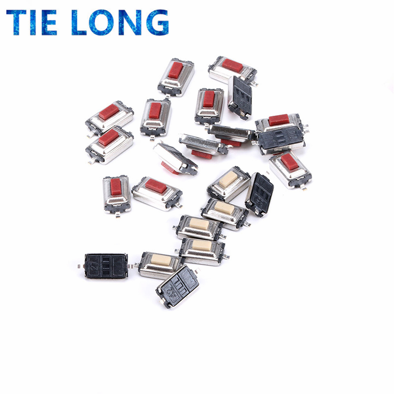 TIELONG 50 stücke SMT 3*6*2,5 MM Taktile Takt Push Button Micro Schalter Momentary 2 Pins 3x 6x 2,5 H