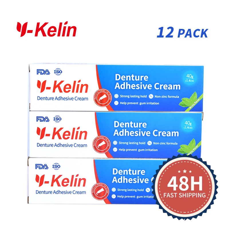 Bán Y-Kelin Răng Giả Keo Kem Mạnh Giữ 40 Gram 12 Gói Cho Trên Và An Toàn Gửi quà Tặng