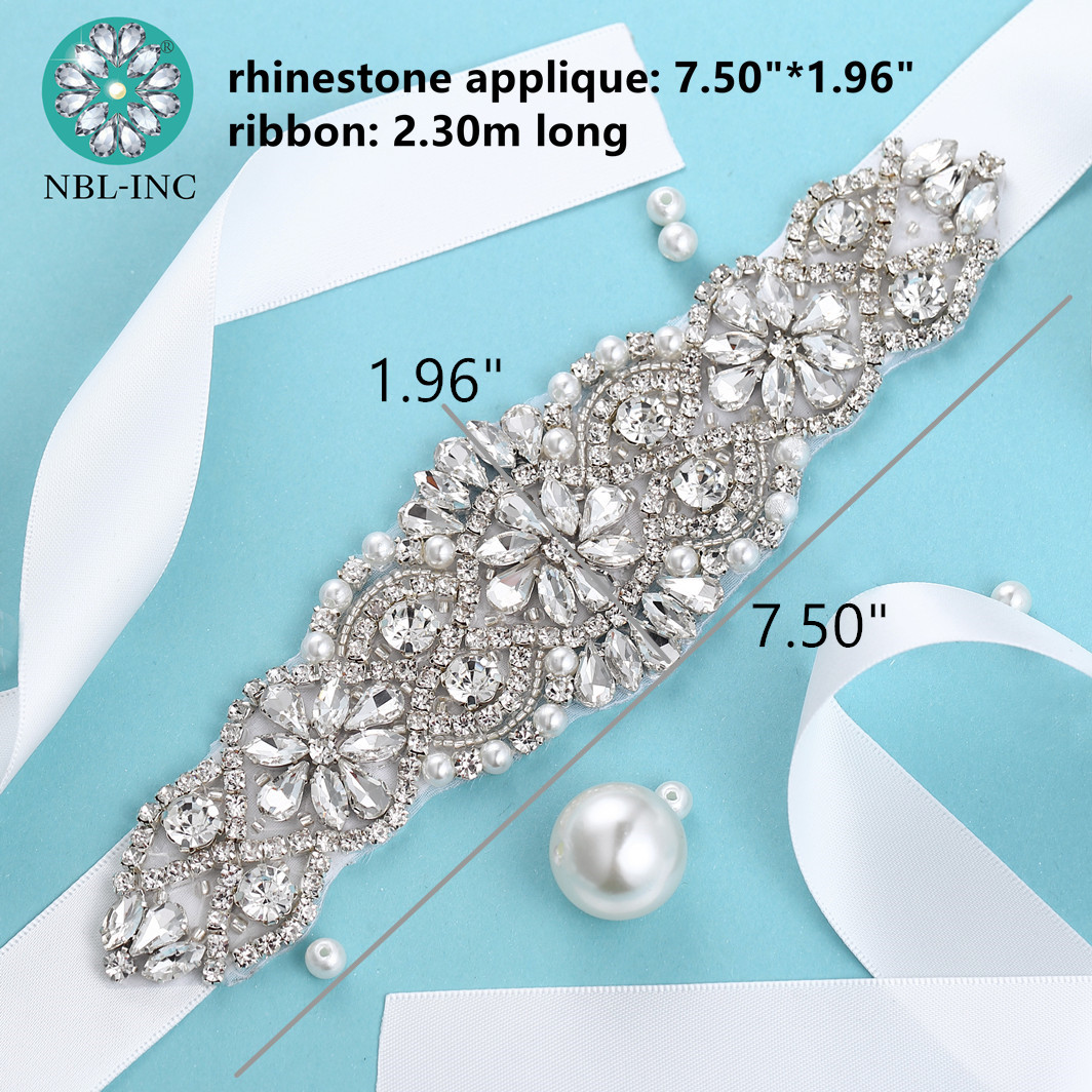 (1 peça) cinto de noiva com strass, cinto de vestido de casamento com faixa de cristal para acessórios de vestido de casamento wdd1043