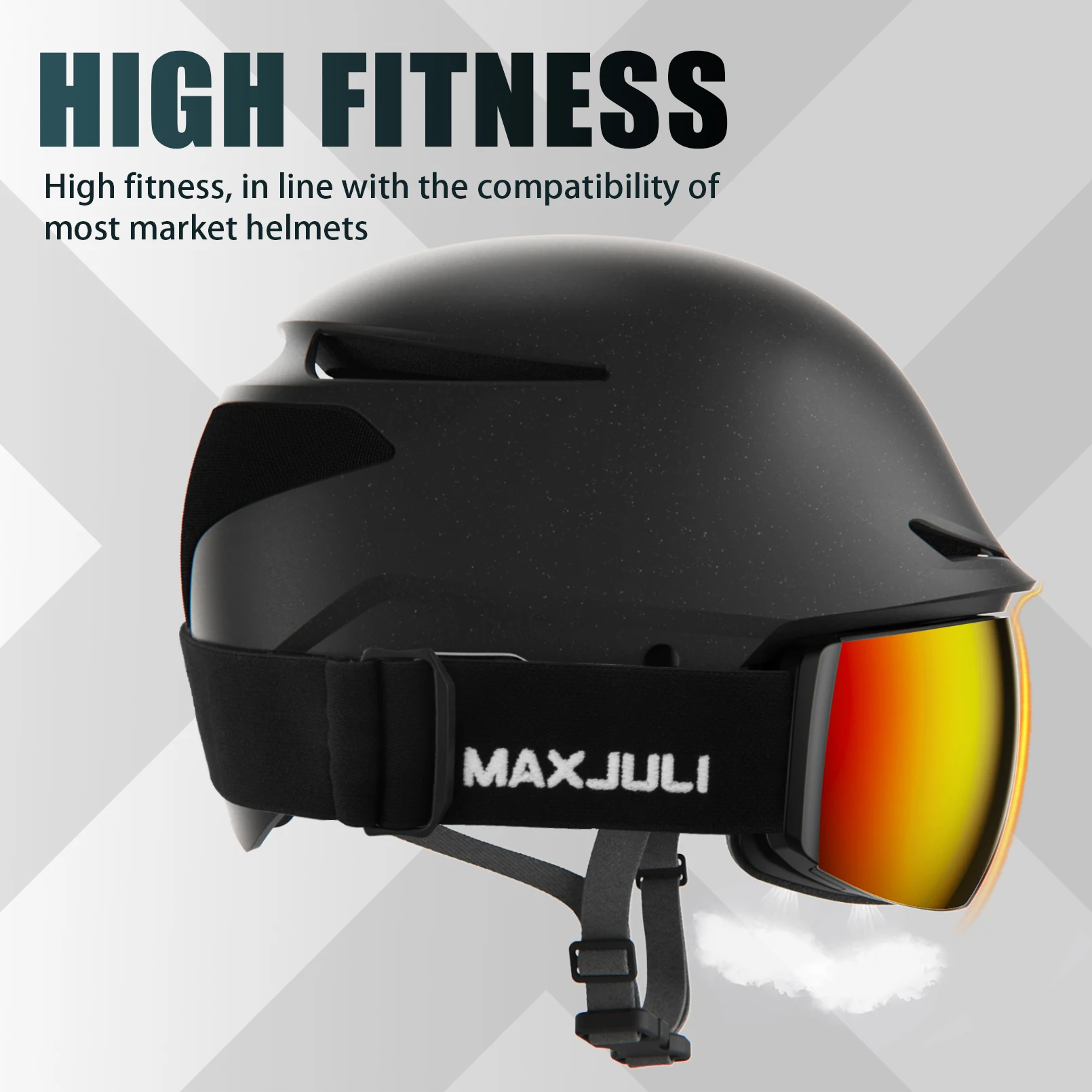 Maxjuli Профессиональные магнитные лыжные очки Maxpro M6, двухслойные линзы, противотуманные, UV400, очки для катания на лыжах, сноуборде, снегоход для мужчин и женщин