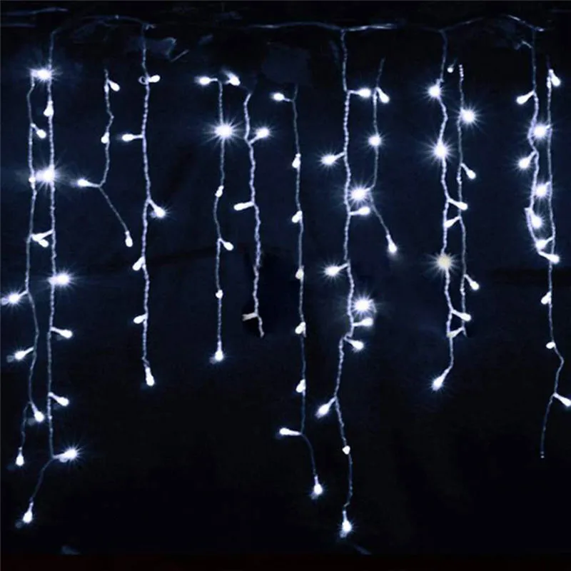 5 メートル防水屋外クリスマスライトドループ 0.4-0.6 メートル Led カーテンつららストリングライトガーデンモール軒装飾ライト