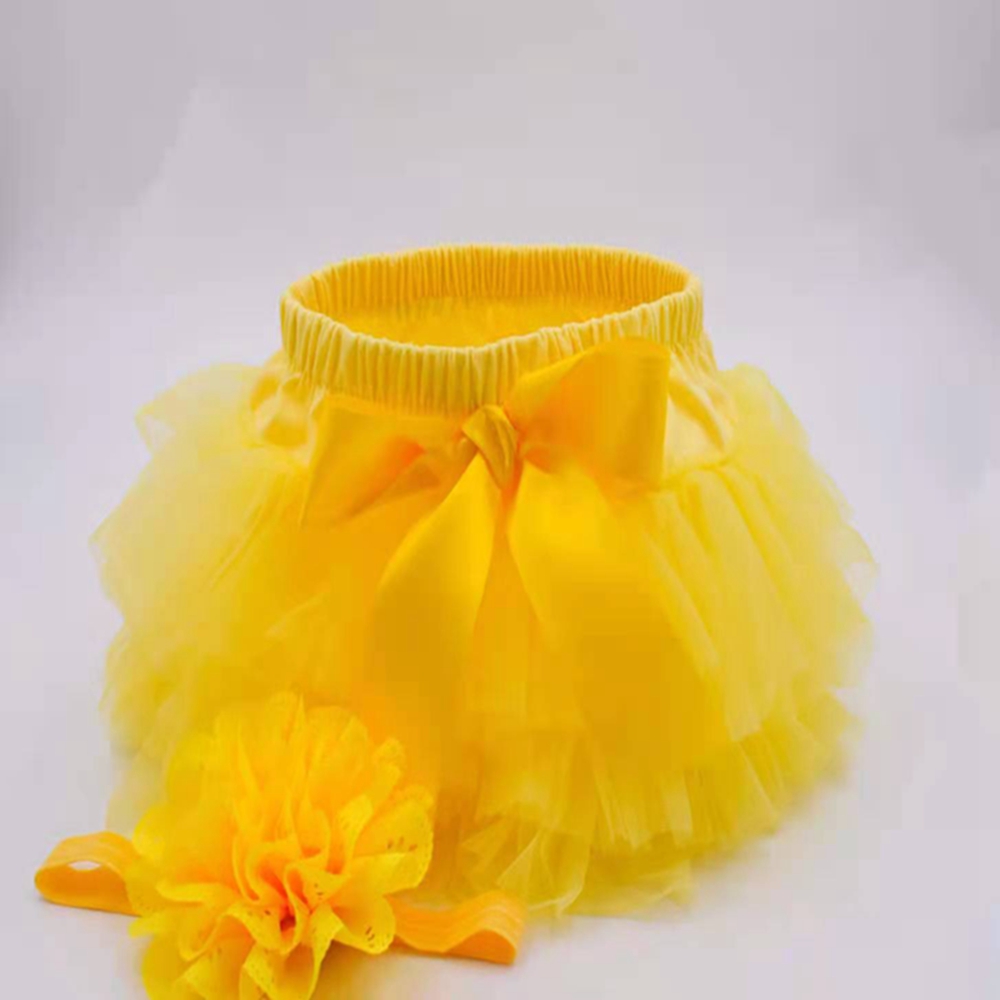 女の赤ちゃんチュチュスカート 2 個チュールレースブルマおむつカバー新生児服モーヴヘッドバンドフラワーセットベビーメッシュブルマ