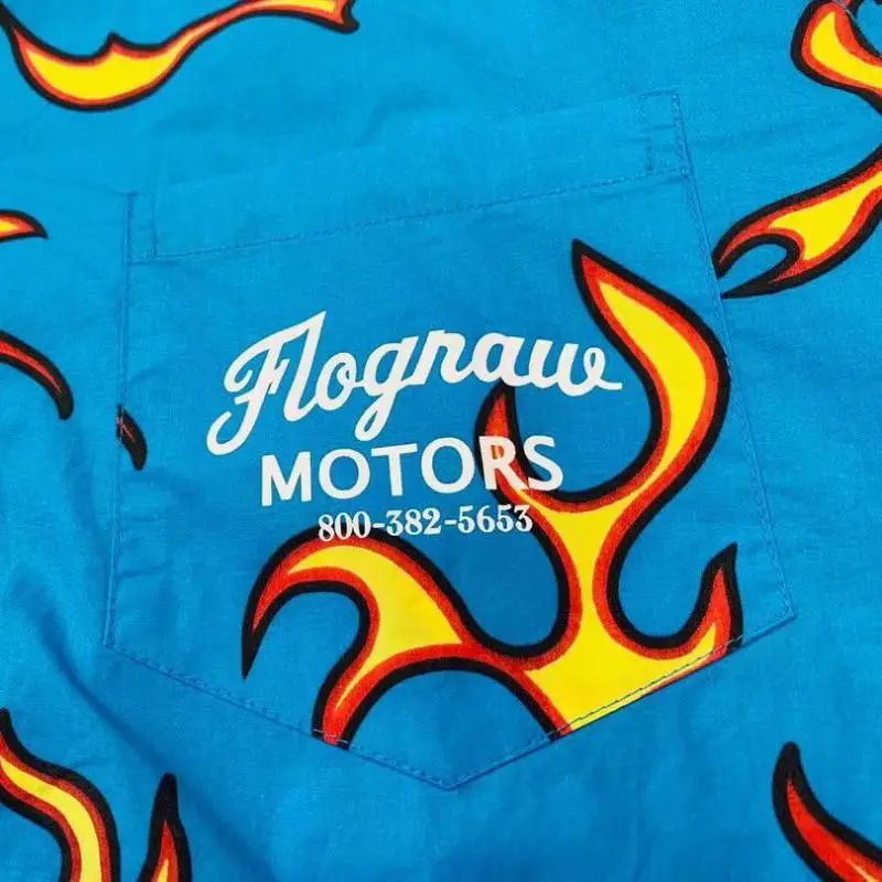 Uomo Golf Flame Le Fleur jk The Creator Camisas in cotone camicie Casual camicia tasca di alta qualità Top a maniche corte