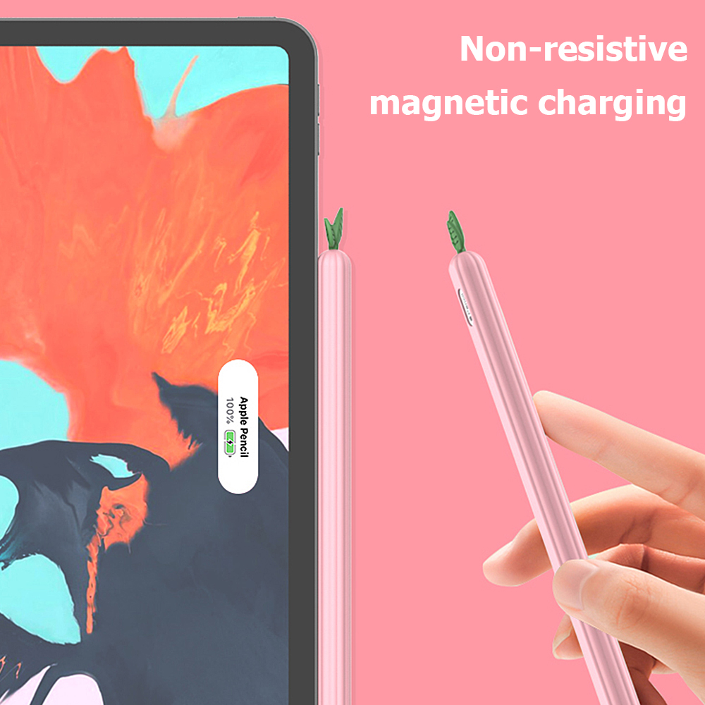 Dễ Thương Quả Dẻo Silicone Dành Cho Apple Bút Chì 1st 2nd Thế Hệ Vỏ Bảo Vệ Cho Apple Bút Chì 1 2 Rau Củ Silicone Trường Hợp