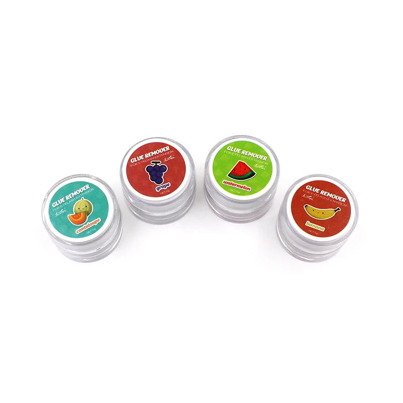 FUNMIX 5g crema removedora de pegamento para extensión de pestañas con sabor a fruta para removedor de pestañas