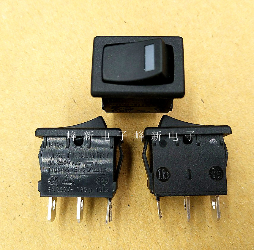 R19A Тайвань 15*21 с красным и зеленым двухцветсветильник Том 2 передачи 2 ножной кулисный переключатель питания кулисный переключатель 6А