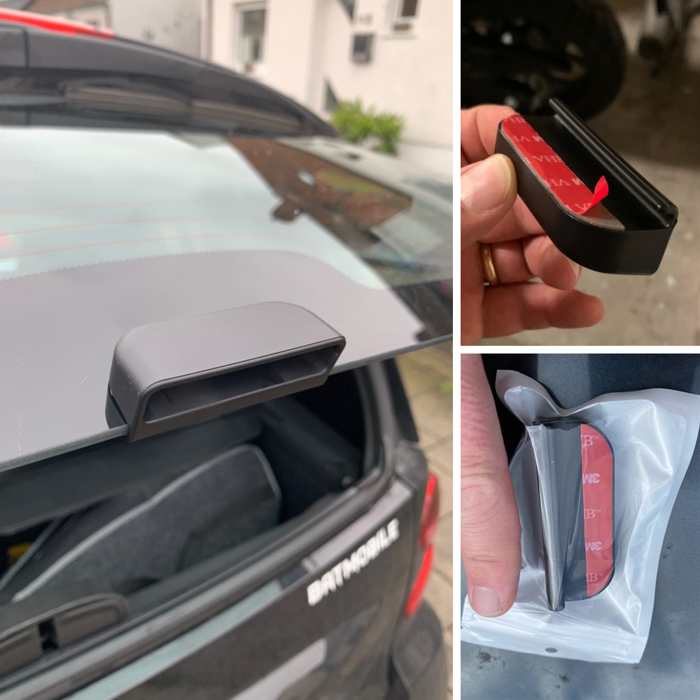 Für Old Smart fortwo 451 Auto Hinten Stoßstange Stamm Hintertür Griff Aufkleber Hilfs Knopf Außen Dekoration Auto Auto Zubehör