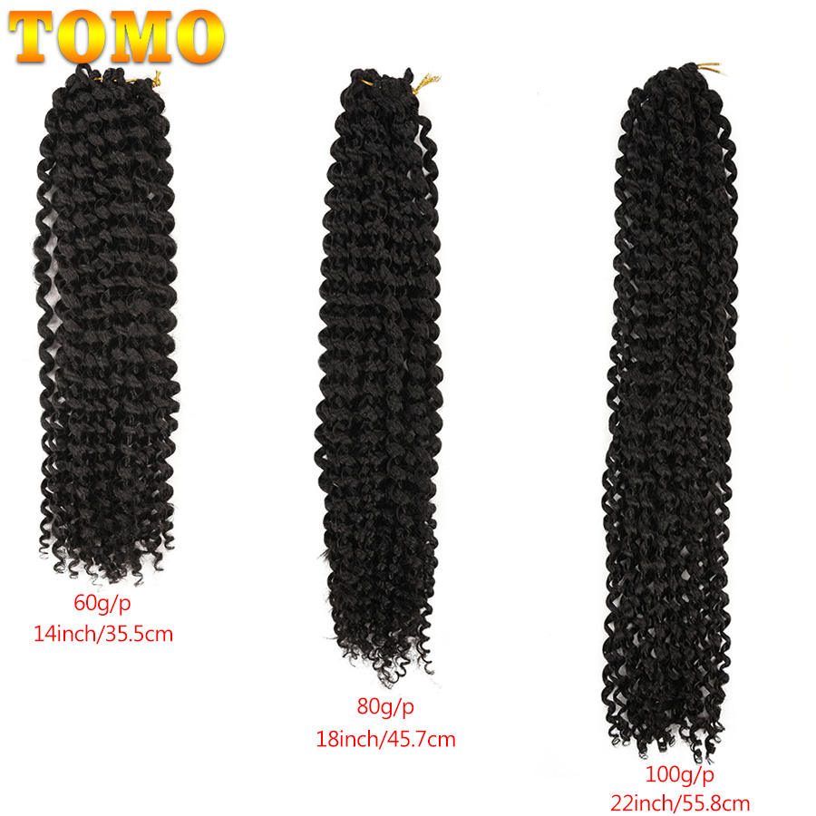 TOMO パッションツイストかぎ針編みヘア合成カーリー編みヘアエクステンション女性のための 14 18 22 インチ 22 ストランド春ツイスト三つ編み