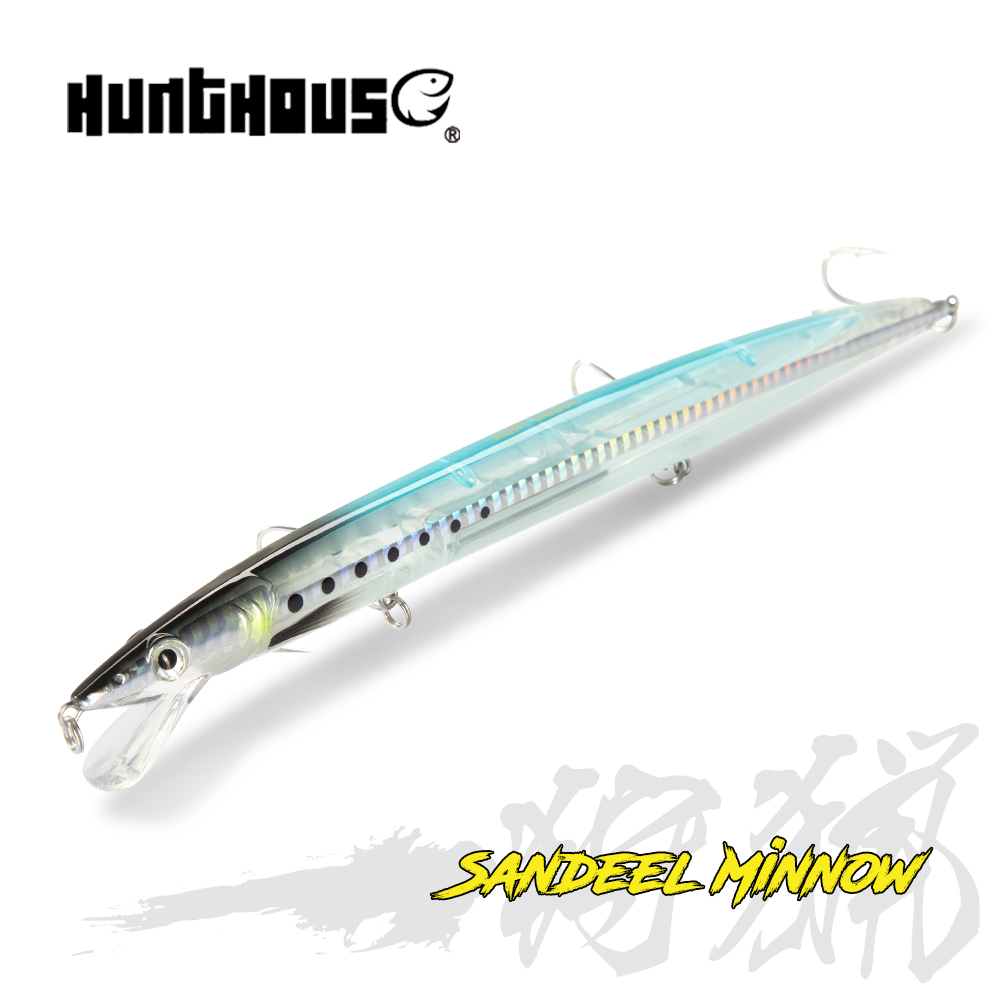 Hunthouse Sandeel Minnow Lures 143 мм/14 г 173 мм/23 г 208 мм/33 г искусственный джеркбейт воблер длинное литье Stickbait форель Pesca