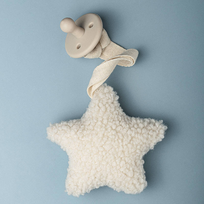 Attache-sucette pour bébé Sherpa Star Moon, chaîne de sucette pour nouveau-né, porte-tétine en Silicone, porte-factice, sans BPA, accessoire pour bébé