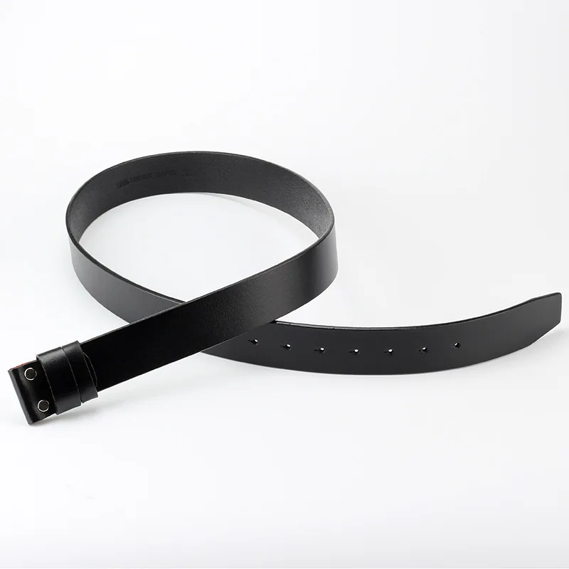 Cinto de couro genuíno masculino sem fivela acessórios de cinto diy cintos selvagens de alta qualidade