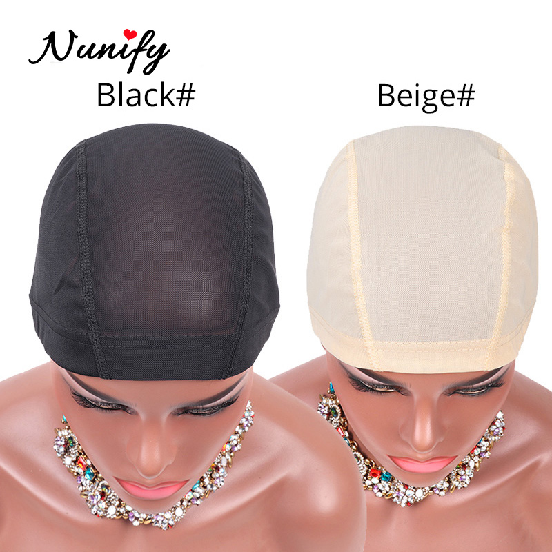 Nunify-Malla de pelo sin pegamento, forro de peluca barata, gorras para hacer pelucas, malla de Spandex, cúpula elástica, 6 uds.