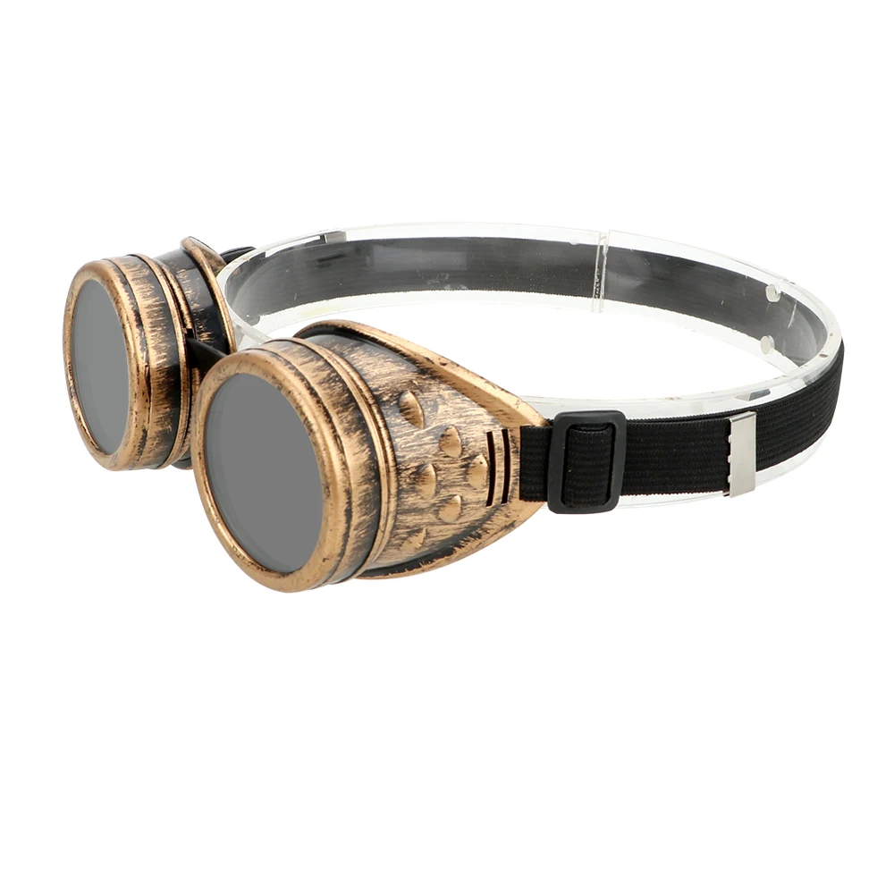 Gafas de sol retro, gafas Steampunk ajustables a prueba de viento, gafas de sol góticas punk para soldar
