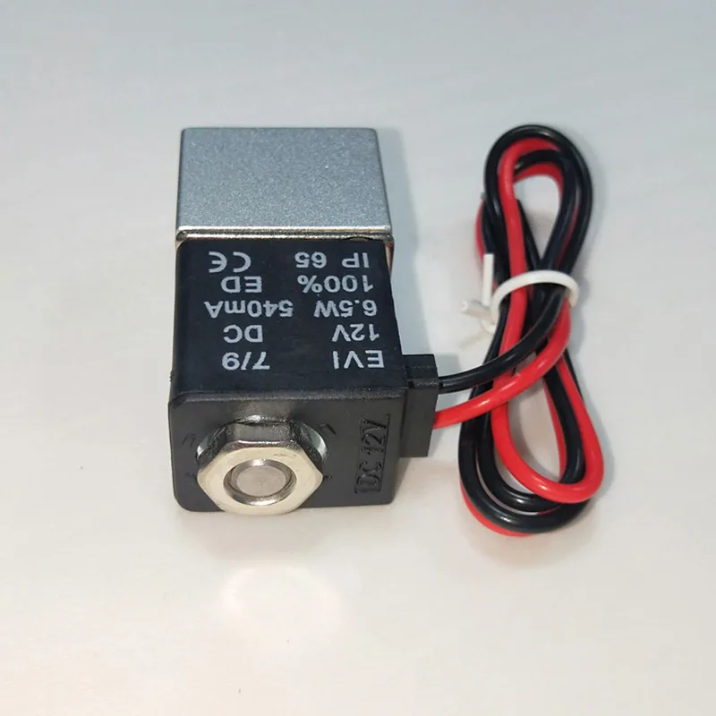 DC 12V 24V 110V 220V วาล์วขดลวดแม่เหล็กไฟฟ้า 1/4 "1/8" 2 WAY ปกติปิด Direct-acting วาล์วนิวเมติกสําหรับน้ําแก๊สร้อน