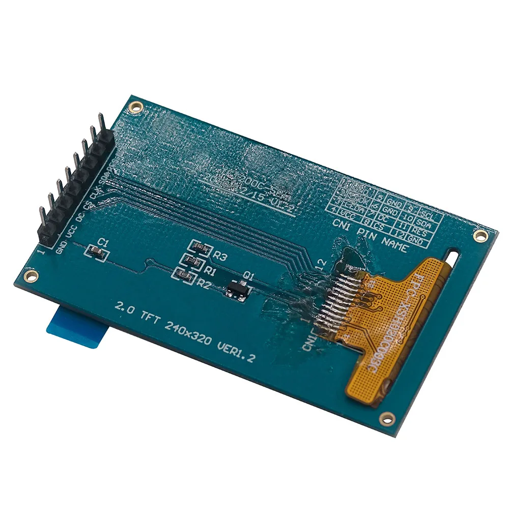 2,0 дюймовый IPS full view TFT цветной экран модуль последовательный порт SPI HD 240x320 st7789v 8pin