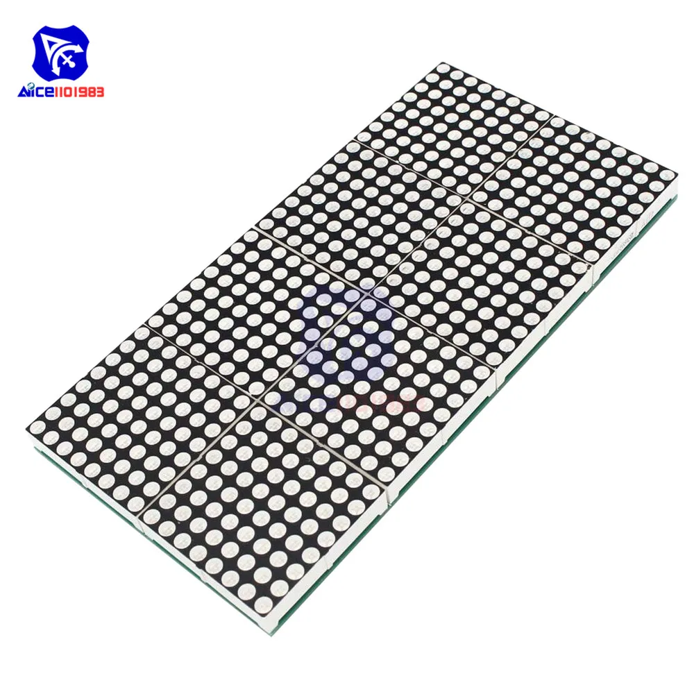 diymore 16x32 Red Green LED Dot Matrix Control Display Module DIY Kit for Arduino 51