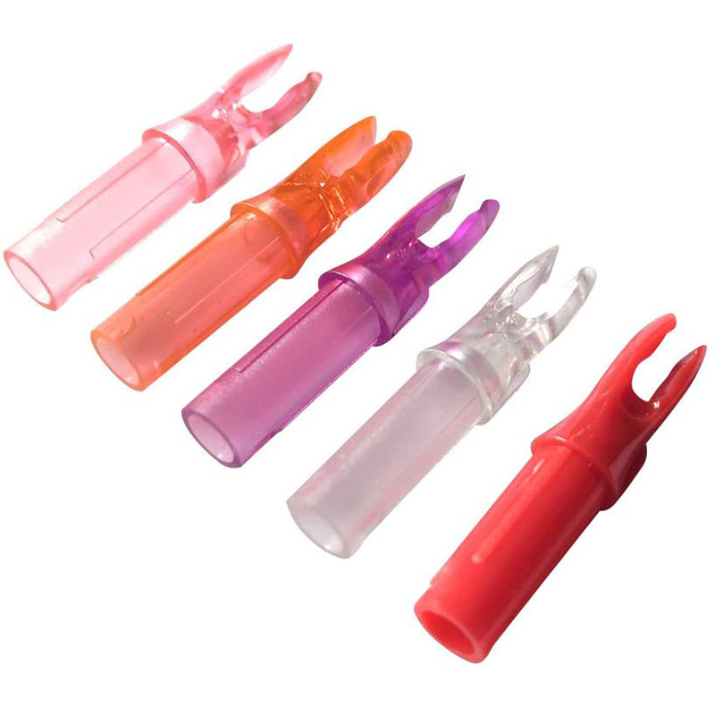 30 Uds. De flechas coloridas, inserto de tiro con arco, cola de flecha ID6.2mm, eje de flecha de fibra de vidrio de carbono, accesorios de caza DIY Nock