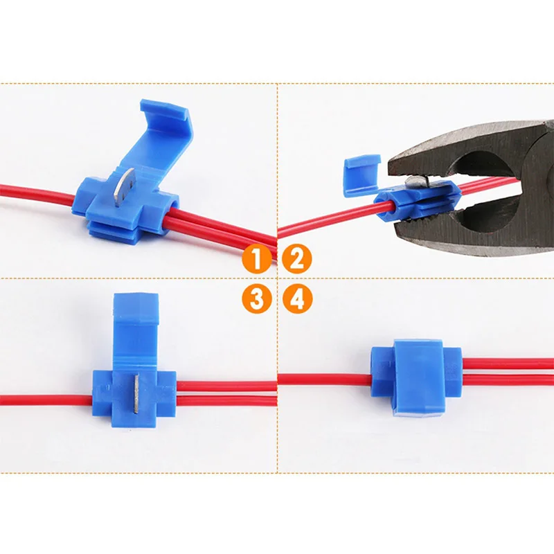 Cây Khóa Dây Cổng Kết Nối 10/20/30 Chiếc Mà Không Phá Vỡ Cáp Cách Nhiệt Dòng AWG 22-10 Lọn Uốn nhanh Chóng Chia Điện Thiết Bị Đầu Cuối
