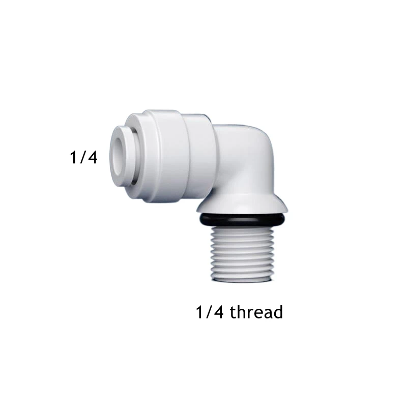 ข้อศอก 90 องศา RO น้ํา FITTING 15 ประเภทชายหญิงด้าย 1/4 3/8 POM ท่อ PE ท่อกรอง Reverse Osmosis อะไหล่