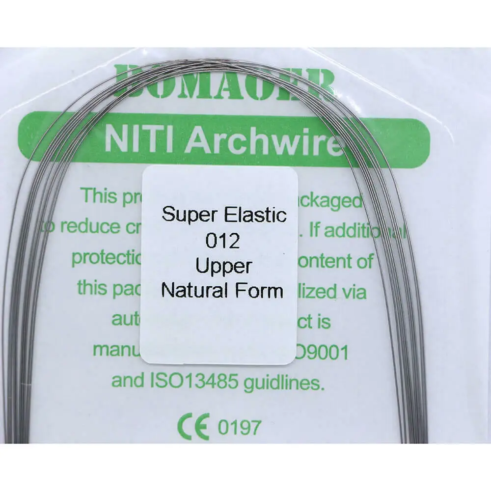 จัดฟัน Nitinol Arches 5 แพ็ค Super Elastics ทันตกรรมลวดธรรมชาติรูปแบบ Niti รอบ Arch สายไฟทันตแพทย์วัสดุการแก้ไข