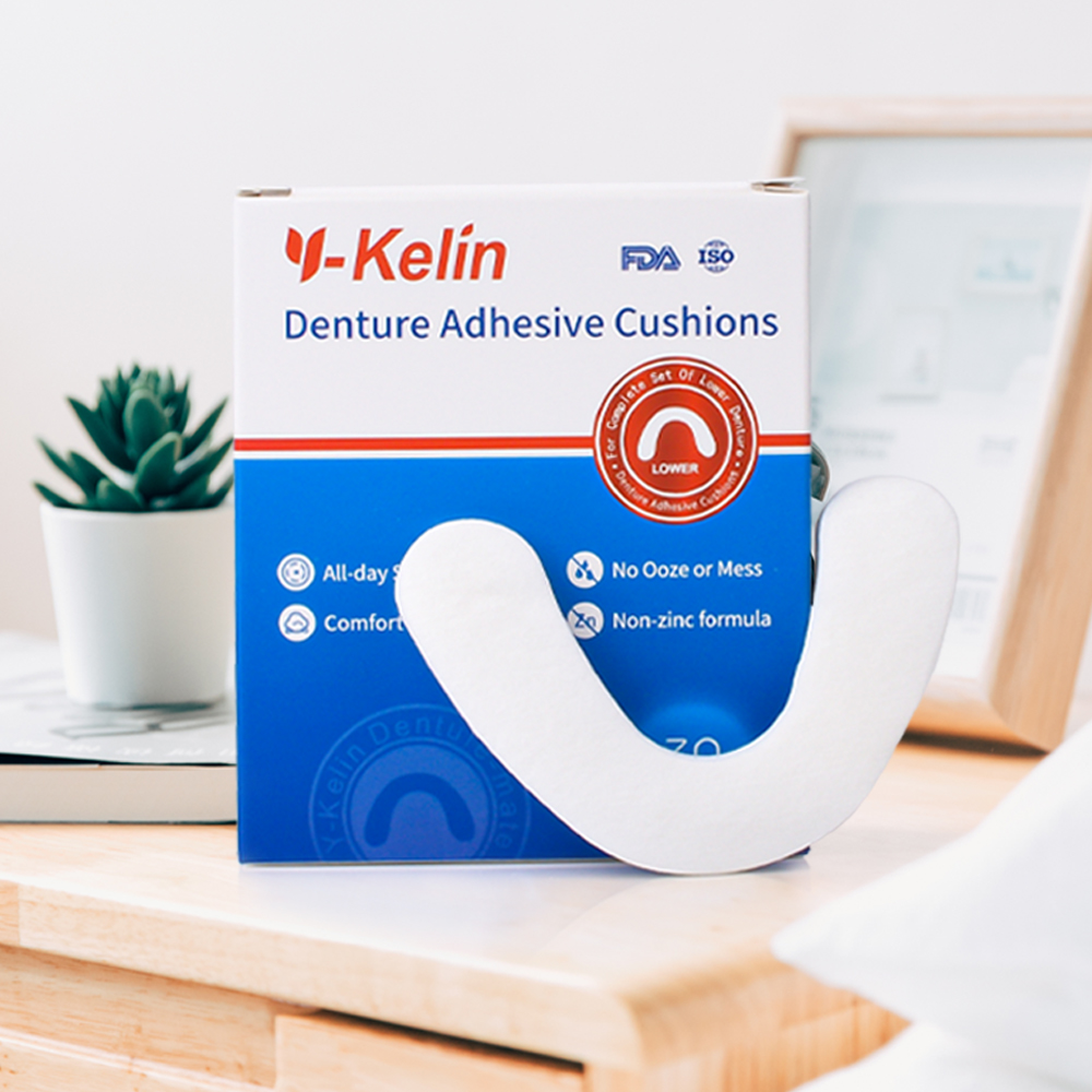 Y-Kelin Prothesen-Klebekissen unten 120 Pads (4er-Pack)