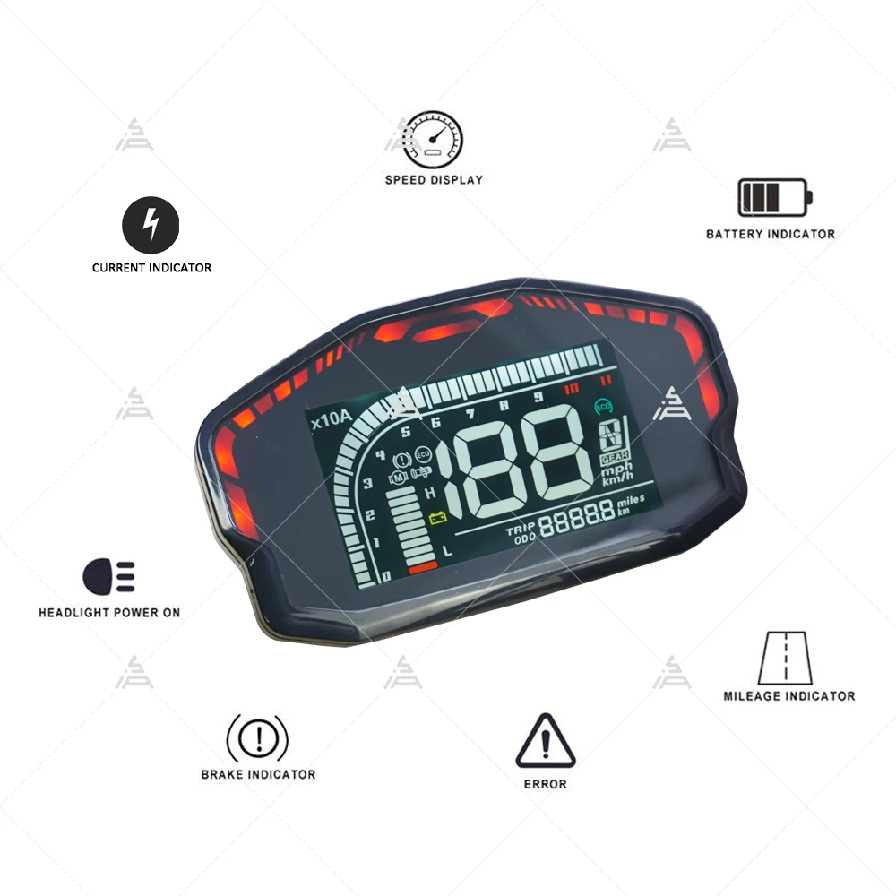 DKD ディスプレイ LIN CAN-BUS 電動スクーターオートバイ DKD スピードメーター LCD ディスプレイ Fardriver ディスプレイ用デジタルディスプレイ