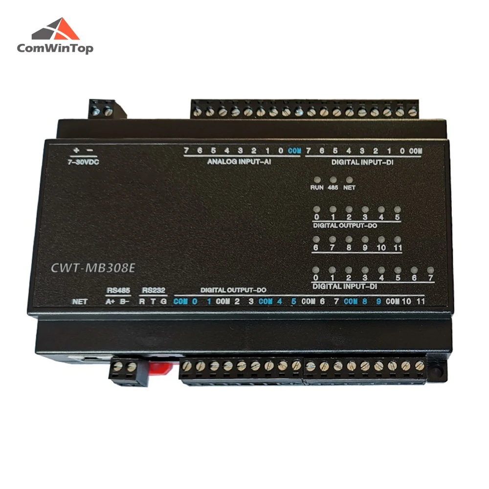 CWT-MB308E 8AI + 8DI + 12DO RS485 RS232 Ethernet Modbus Rtu Tcp Io Erwerb Modul